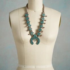 1930S Zuni Squash Blossom Necklace -Sundance Sales 03433fb6 e1f9 4c4e 9821 ecf8d32cb1c3