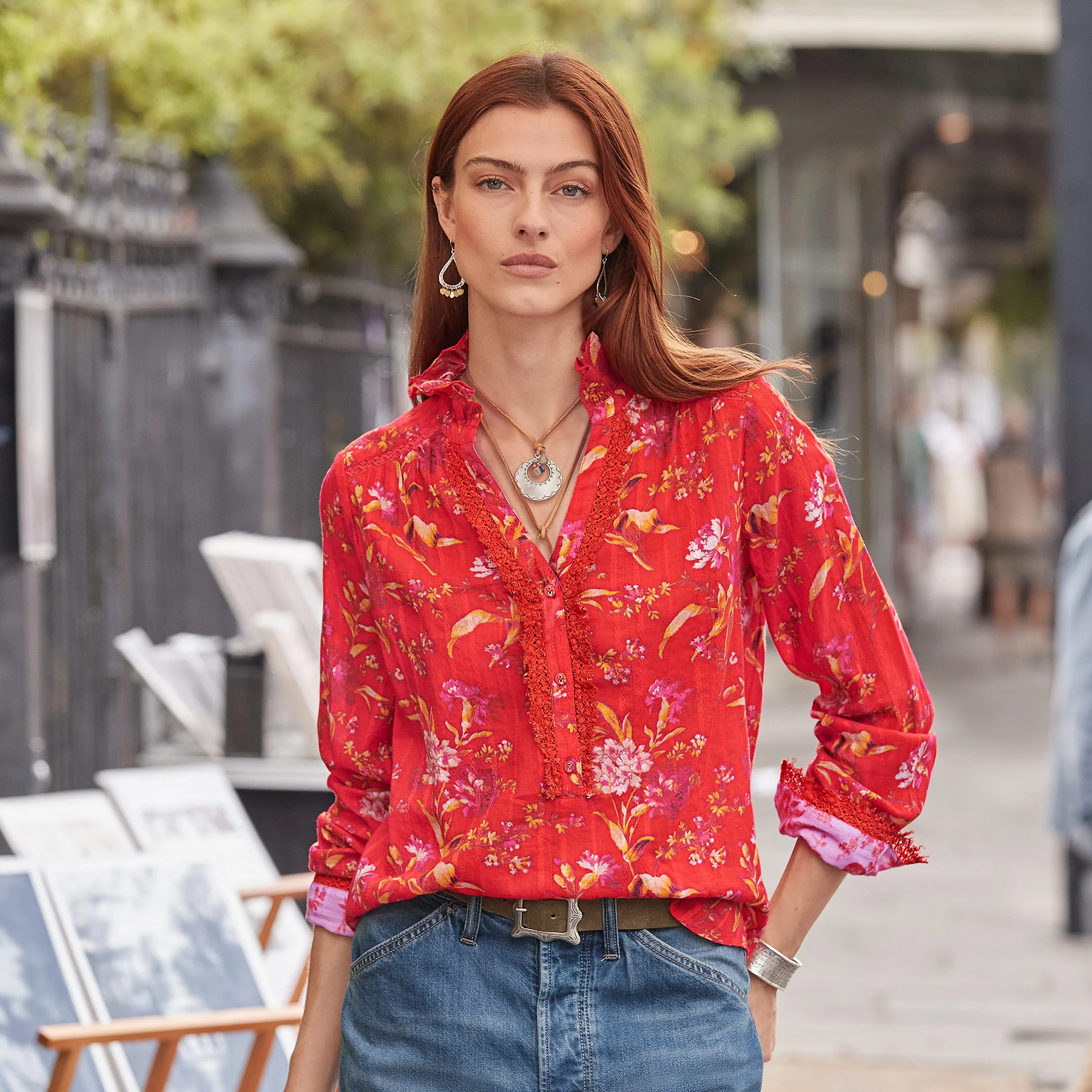 Wilde Flowers Top, Petite 4 Wilde Flowers Top, Petite - Image 2