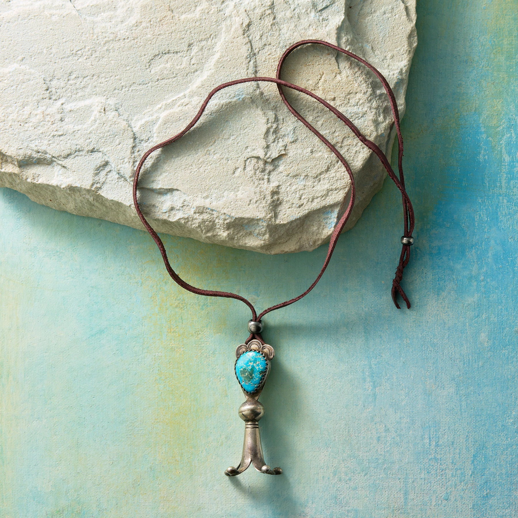 Turquoise Blossom Necklace 4 Turquoise Blossom Necklace - Image 2