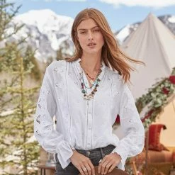 Broderie Top, Petite -Sundance Sales 1a8728c5 2616 4b3e 8878 51a9298b35e0