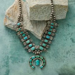 Blue Gem Squash Blossom Necklace -Sundance Sales 201eeb54 767f 43fb 85a2 de96f0ceb555