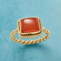 Roped Carnelian Ring -Sundance Sales 4f7760bf cd77 48c5 ad4a f403d2e550bd