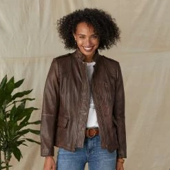 Angela Leather Jacket, Petites -Sundance Sales 58e37c53 7b89 4d0e bfa8 10cb63be2383