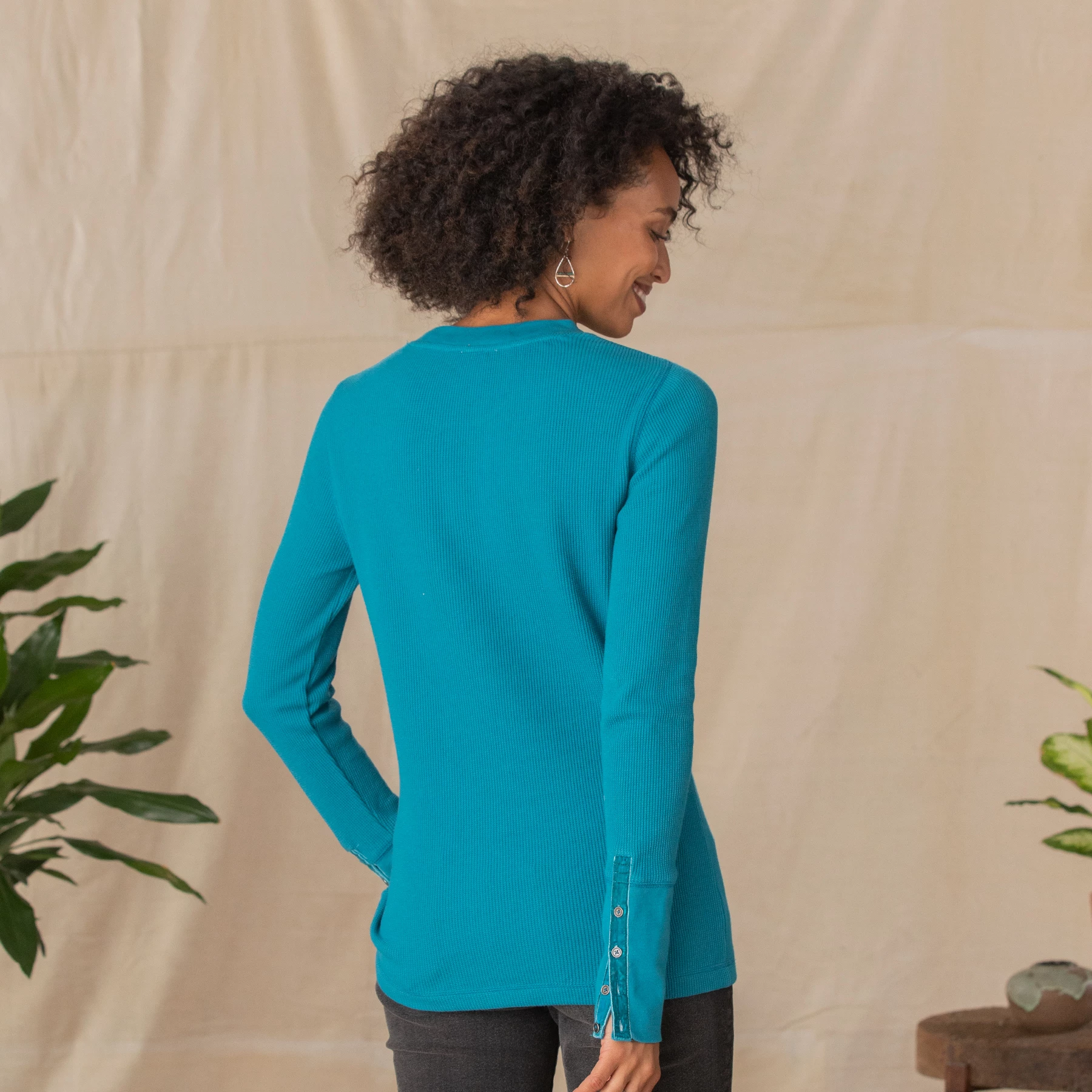 Crewneck Thermal, Petite 4 Crewneck Thermal, Petite - Image 2