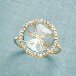 Diamond Halo Topaz Ring -Sundance Sales 6ef4fce8 419a 4f7d 88cc 144cebf49838