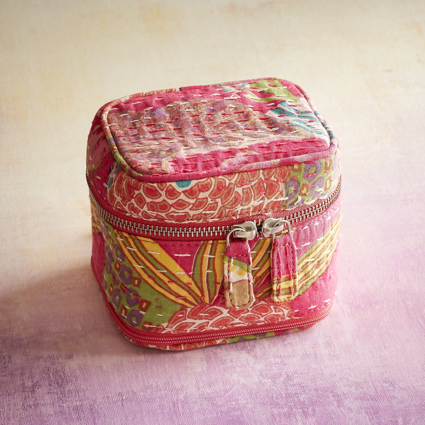Kantha Stitchery Jewelry Case 3 Kantha Stitchery Jewelry Case