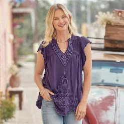Felicity Flutter Top - Petites -Sundance Sales 79055ce4 701e 4f5b 8a1d 218dd8a052a2