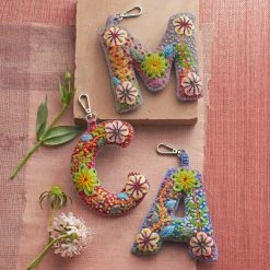 Fleur De Felt Initial Clip