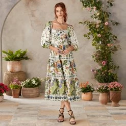 Summer Garden Midi Dress