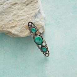 1930s Fox Turquoise Pin