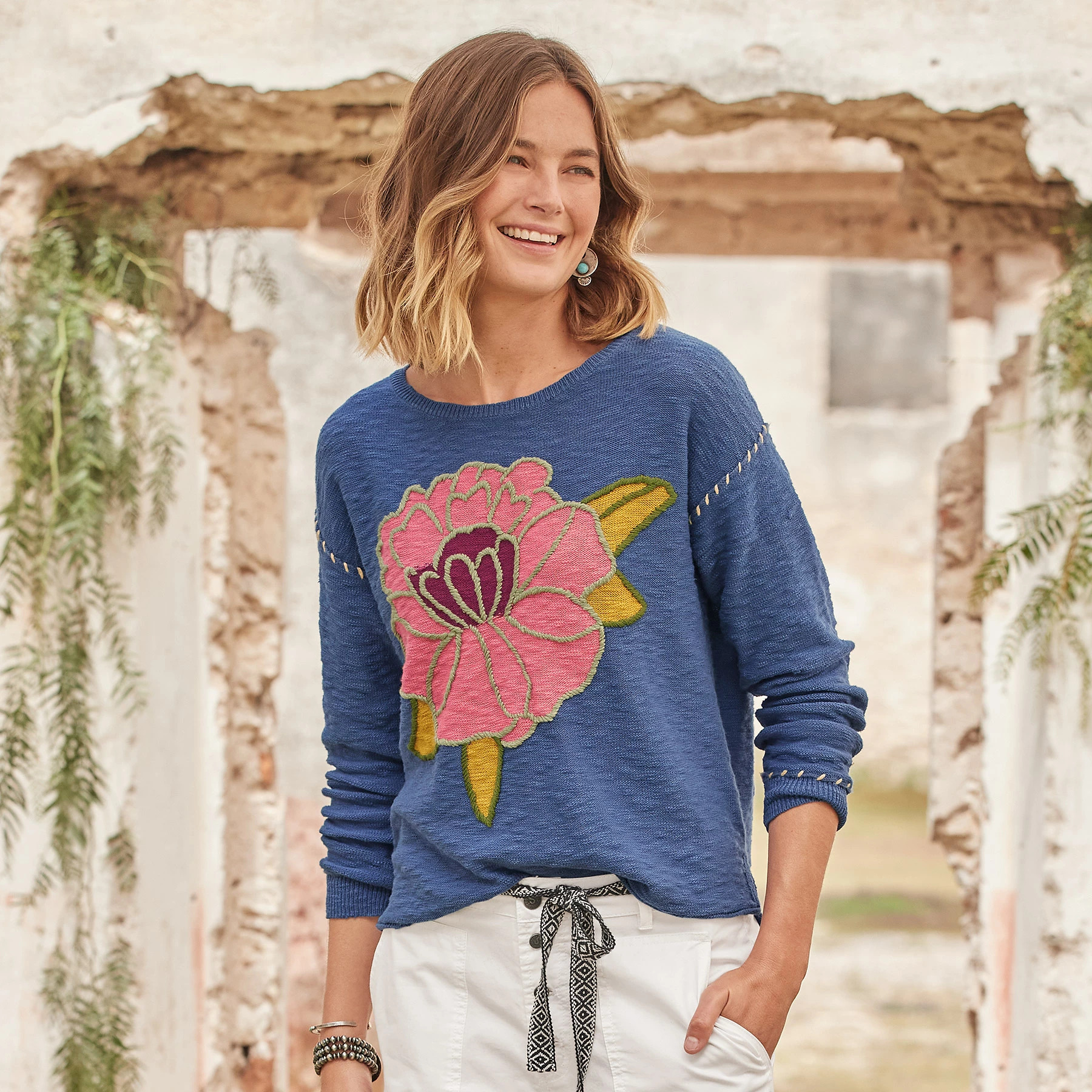Celestial Bloom Sweater - Petites 3 Celestial Bloom Sweater - Petites