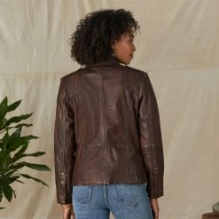 Angela Leather Jacket, Petites -Sundance Sales c6a2de13 e254 4973 990b 36704e001803