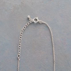 Sterling Silver Cross Across Necklace