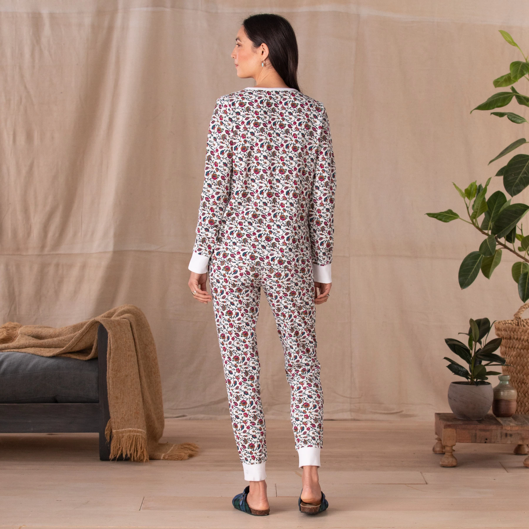 Long Johnna Floral Pajamas - Petites 8 Long Johnna Floral Pajamas - Petites - Image 6