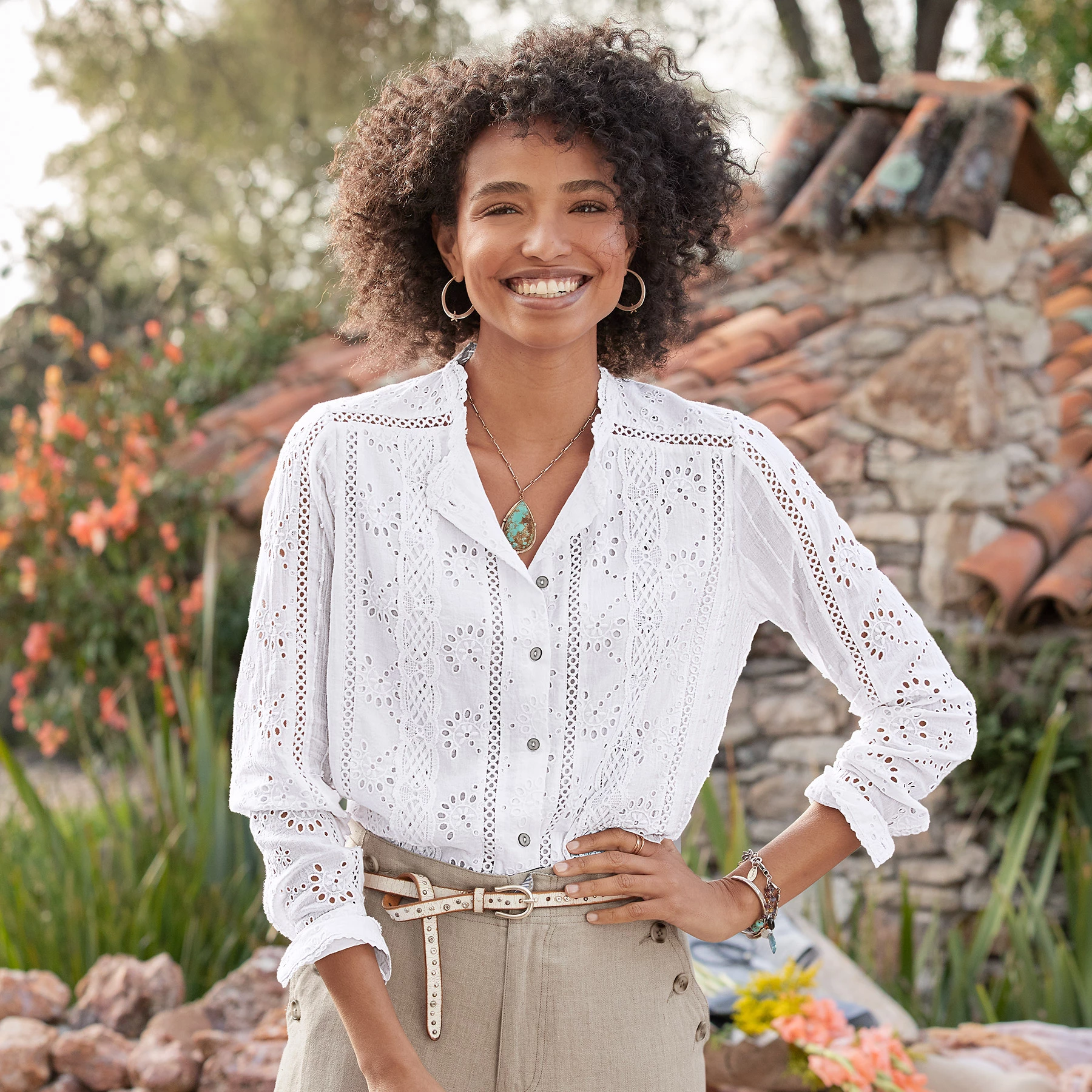 Marion Eyelet Shirt 4 Marion Eyelet Shirt - Image 2