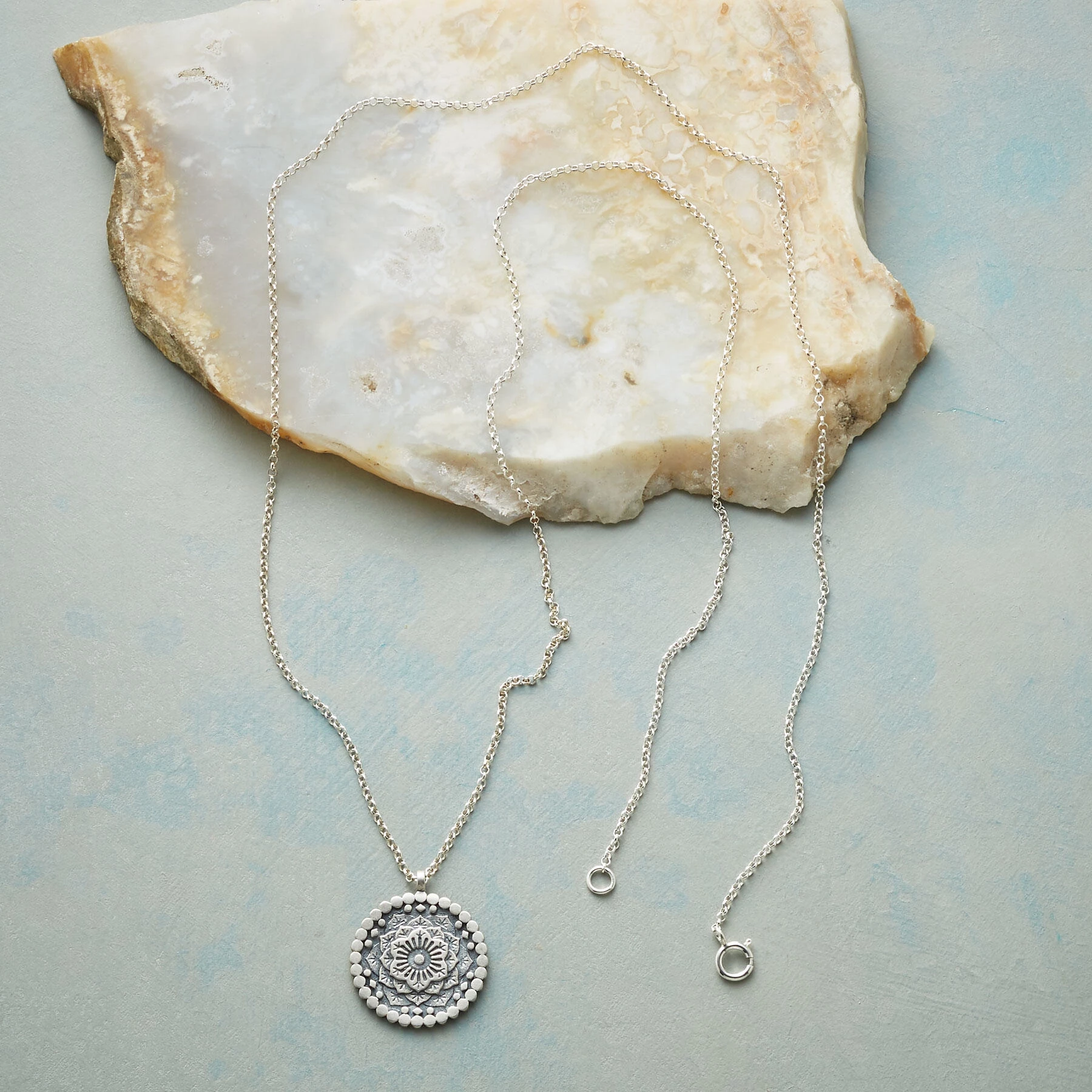 Gratitude Mandala Necklace 3 Gratitude Mandala Necklace