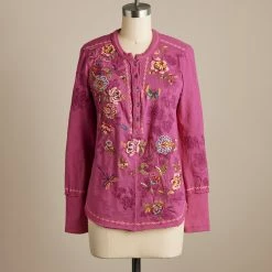 Blushed Blooms Henley, Petite -Sundance Sales f11f0a77 d33b 4c04 99eb 5ea42a4de550