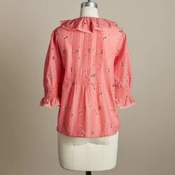 Floral Beatrice Ruffle Top, Petite