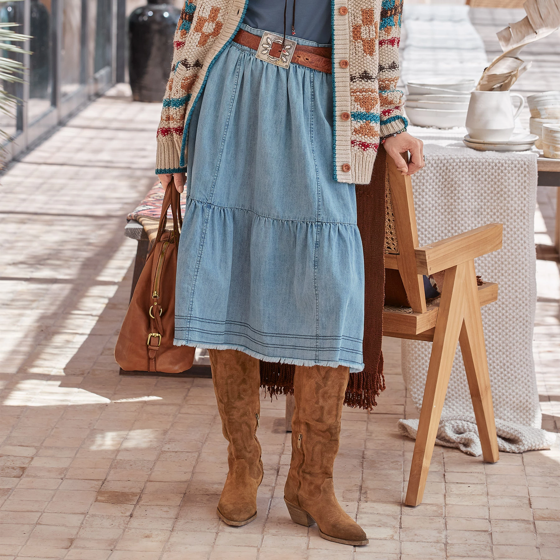 Noemi Denim Skirt - Petites 3 Noemi Denim Skirt - Petites