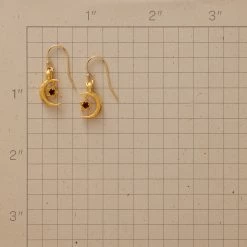 Gold Plate Moon’s Embrace Birthstone Earrings -Sundance Sales f7cd25f5 c97c 4093 8958 e2f209ef2db5