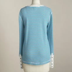 Striped Crewneck Thermal - Petites