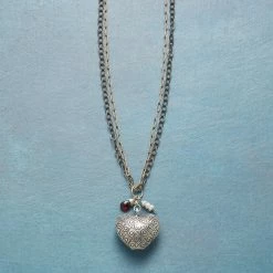 Stamped Heart Necklace -Sundance Sales fbb5396f 8701 48a8 874a bfe49609b62c